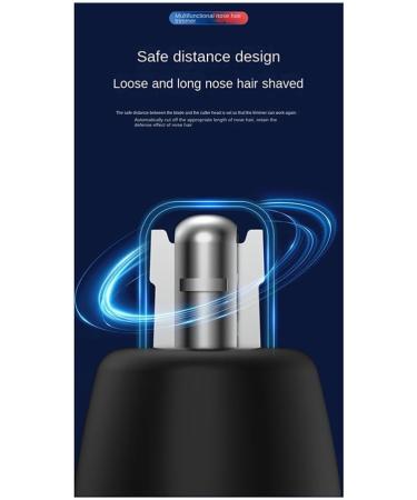 BLASHRD Men's Electric Nose Hair Trimmer USB Rechargeable Ear Trimmer Portable Nose Hair Shaver Waterproof Safe Clean Easy Install - Buy Online on GoSupps.com