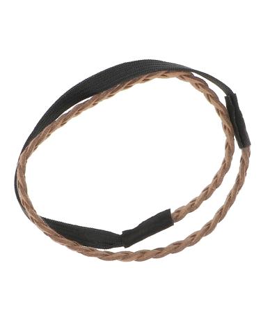 Light Brown Suede Braided Hairband for Women - Vintage Boho Velvet Headband - One Size Thin Wedding Accessory - Buy Online on GoSupps.com