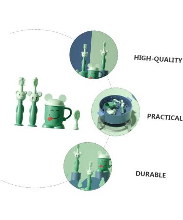 Minkissy Baby & Toddler Training Toothbrush Set - Soft Children's Toothbrush for Infants & Newborns | Gentle Cleaning for Milk Teeth - Buy Online on GoSupps.com