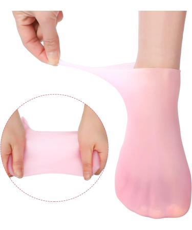 3 Pair Silicone Gel Moisturizing Socks for Dry Feet & Cracked Heels - Large Size - Buy Online on GoSupps.com