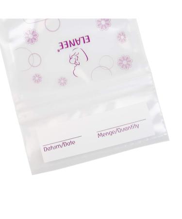 Elanee Breast Milk Storage Bags - Pre-Sterilized Tasteless Double Safety Closure - 20 Pieces for Freezing & Storing Breast Milk - Buy Online on GoSupps.com