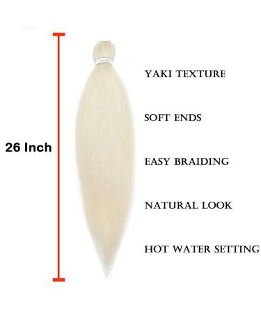 EZ Hair Braids Extensions - Kanekalon Crochet Synthetic Hair - Light Blonde 66.04 cm - 1 Pack for International Shipping - Buy Online on GoSupps.com