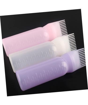 Healeved 4 pi ces Bouteille Applicateur de Capillaire Flacon de Coloration pour Salon Bouteille de Rin age Outil de Coiffeur Blanc - Buy Online on GoSupps.com