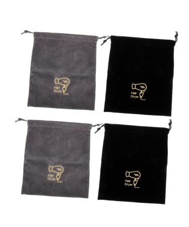FOMIYES 4 Pcs Hair Dryer Bag Travel Hair Dryer Toiletry Containers Drawstring Storage Bags Toiletries