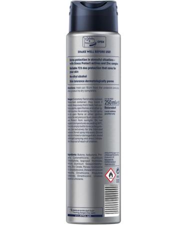 NIVEA MEN Dry Energy Deodorant Spray (250ml) Men's Deodorant with 48H Protection Antiperspirant for Men with Zinc Formula to Fight Sweat and Body Odour - Buy Online on GoSupps.com