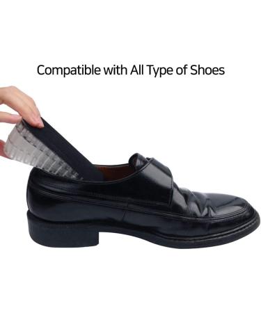 Heel Lift Inserts for Men & Women - Invisible Silicone Gel Cushion Shoe Pads - Height Increase Insoles with 3 Detachable Layers - Buy Online on GoSupps.com