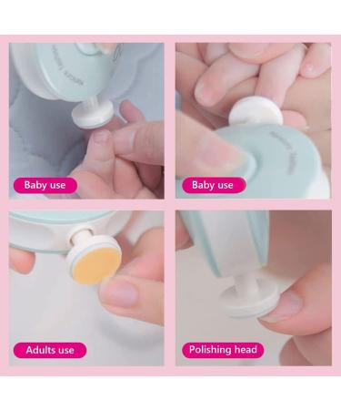 Electric Children Nail File & Safe Nail Cutter Manicure Set - 6 Interchangeable Grinding Heads for Kids & Adults - Red - Buy Online on GoSupps.com