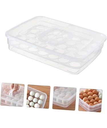 1 Pc Portable Egg Box Food Serving Tray Single Egg Holder Sealing Crisper Refrigerator re-usable - Buy Online on GoSupps.com