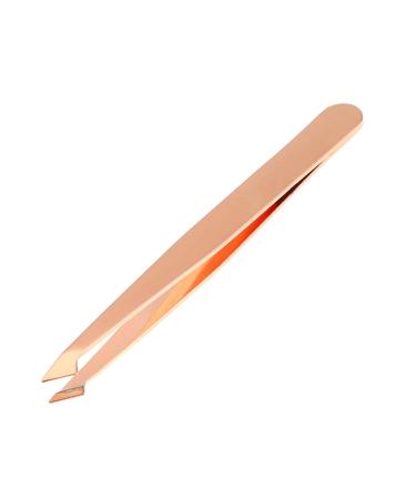 VOCOSTE Eyebrow Tweezers Stainless Steel Tweezers for Men Rose Gold Tone