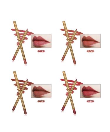 8PCS Waterproof Lip Liner Pencil Kit | Long Lasting Retro Lipstick Pen Set | Smooth & Sweat-proof Cosmetic Collection - Buy Online on GoSupps.com