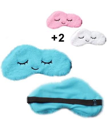 Kids Sleep Mask Set - 3 Blockout Light Eye Covers for Girls and Boys - Buy Online on GoSupps.com