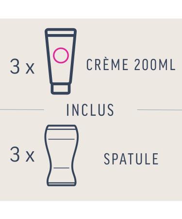 VEET Expert - Set of 3 Depilatory Creams for Tenacious Hair - Body & Legs - Works in 2 minutes - 3 x 200 ml - Buy Online on GoSupps.com