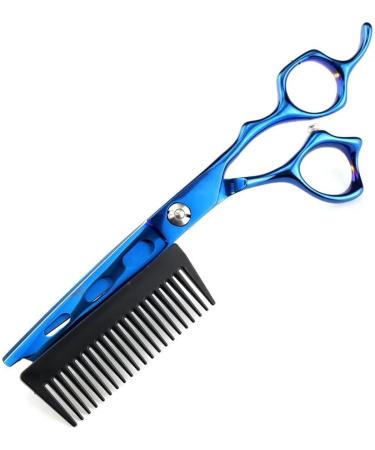 Hair Cutting Scissors 6 Inch Professional JP440c Steel Blue 2 in 1 Hair Scissors with Comb Haircut Barber Hair Cutting Shears Hairdresser Scissors Cutting Scisssor - Buy Online on GoSupps.com