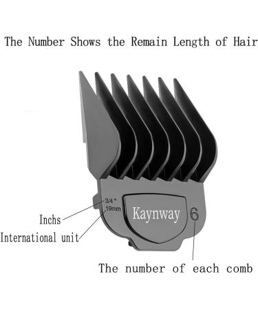 Andis Clipper Guards Set - Kaynway Professional Upgrade Magnetic Comb Guides for Andis Master Clipper 10PCS (Black) - Buy Online on GoSupps.com