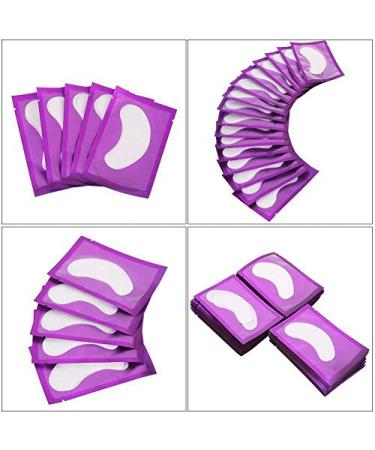 50 Pairs Hydrogel Eye Pads for Eyelash Extensions | Purple Under Eye Gel Patch | Prevent Fluttering & Protect Lower Lashes - Buy Online on GoSupps.com