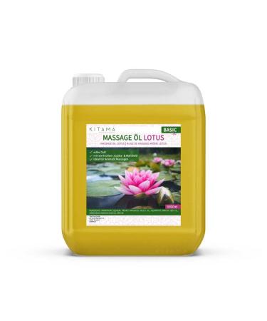 KitaMa massage oil aroma lotus - body oil for massages - care oil - aroma oil - nourishing relaxation oil - Thai - 5000ml (5 -liter) Lotus 5 l (1 Pack)