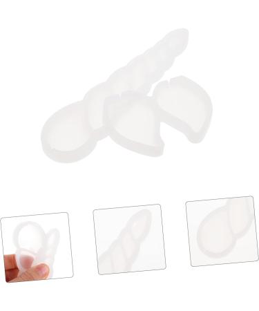OUNONA 2pcs DIY Baking Mold Unicorn Horn Silicone Lollipop Silicone Candle Fun Animal Cake Molds Horn Ears Molds Chocolate Candy Molds Fondant Cake White Silica Gel Popsicle - Buy Online on GoSupps.com