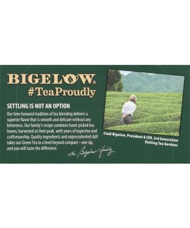 Bigelow Green Tea with Ginger Plus Probiotics 18 Tea Bags - Buy Online on GoSupps.com