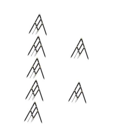 Healeved 7 Pcs Second Generation Scale Eyebrow Shaper Ruler Eyebrow Balance Ruler Stainless Steel 25x5x0.6cmx7pcs Blackx7pcs