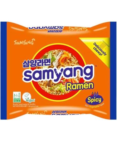 Samyang Ramen Original Flavour Korean Instant Noodles Soup 120g (Pack of 10) HALAL & VEGAN - Buy Online on GoSupps.com