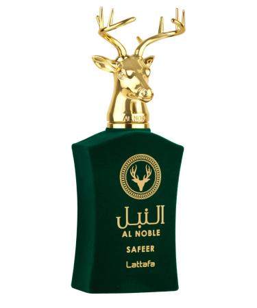 Lattafa Al Noble Safeer Eau de Parfum Spray for Unisex 3.4 Ounce Aromatic 3.4 Fl Oz (Pack of 1)