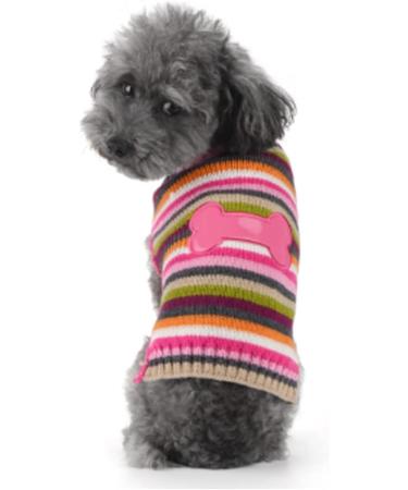 ABRRLO XL Pink Dog Sweater - Warm Pet Sweater for Small & Medium Dogs - Buy Online on GoSupps.com