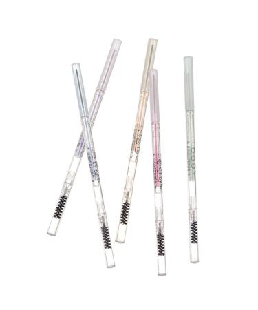 LIFKOME 5 pi ces Crayon Sourcils R sistant Transpiration Eau avec Brosse Crayons Naturels et Moyen pour Maquillage Yeux Femme