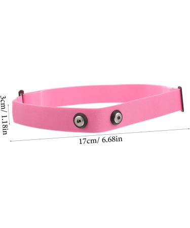 Buy Inoomp Heart Rate Meter Fastening Belt - Elastic Chest Strap Replacement Nylon Sports Belt in Pink | 33.00x3.00x0.10cm - Buy Online on GoSupps.com