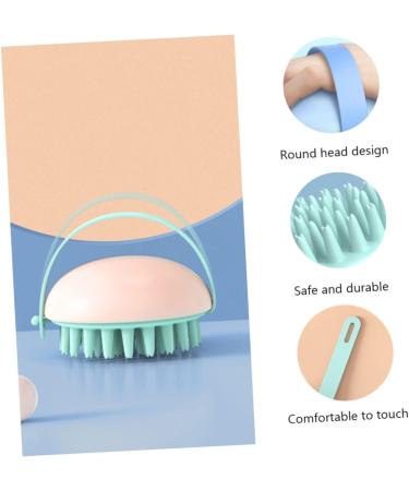 Beavorty Silicone Shampoo Brush Set - 6 STK Massage Curb Cleaning Tool for Wet & Dry Use Ideal for Breastfeeding & Scalp Care - Buy Online on GoSupps.com