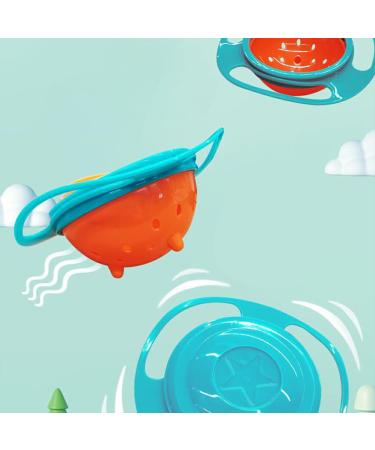 Buy Hojioesrd Universal Gyro Bowl - Innovative No-Spill & No-Tip Design for Babies | Removable Practical & Light Green - Buy Online on GoSupps.com