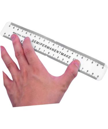 NOLITOY 4 Pcs Flexible Eyebrow Measure Curved Ruler Semi Eyebrow Ruler Tool Eyebrow Trimming - Buy Online on GoSupps.com