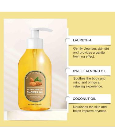 2PCS Coconut Oil Bath Oil - Clean Body Moisturize Skin Nourish Skin Soften Skin Strengthen Skin Barrier Improve Smoothness - Buy Online on GoSupps.com
