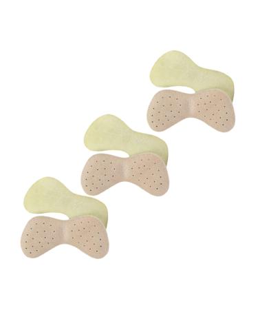 FRCOLOR Shoe Heel Cushion Pads 12 Pcs Heel Wear Stickers Heel Inserts for Women Pads Loose Shoes Insert Heel Stickers Heel Shoe Heel Cushions Inserts Light Yellowx2pcs 8.7X4.2CMx2pcs
