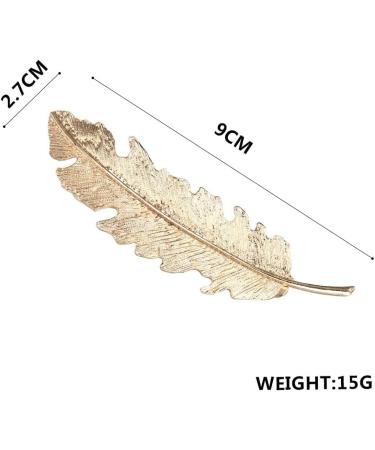 Hair Clips Korea Fashion Metal Feather Hairpin Hair Clips Hairpins Hairwear Accessories Women Jewelry Blue Hair Clips (Size : Antique Bronze Plated) - Buy Online on GoSupps.com