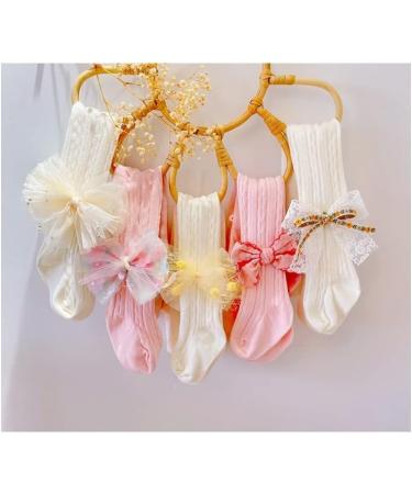 FEIFEI'S BOW Lace Tutu Flower Bows Elsa Party Costume Tights - Pink Pearl Bow for Toddlers 2-4 Years - Buy Online on GoSupps.com