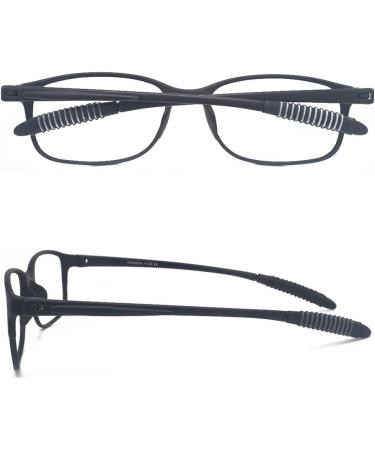 Mcoorn Reading Glasses for Men & Women - Flexible & Lightweight 2 Pack with Case Anti-Blue & Anti-Reflective - One Black One Gray (3.0x Magnification) - Buy Online on GoSupps.com
