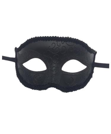 POPETPOP Halloween Masquerade Ball Black Costume Unique Masquerade Halloween Black Maskes Costumes Male and Female Stand Out Makeup Men and Women Prom