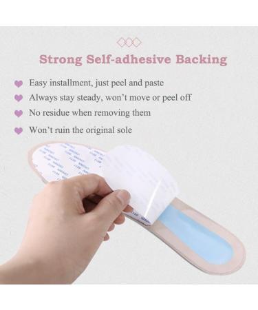 Buy Pigskin Leather Shoe Insoles for Women - Self-Adhesive Barefoot Inserts for High Heels & Flats | Size 8 Apricot Round - Buy Online on GoSupps.com
