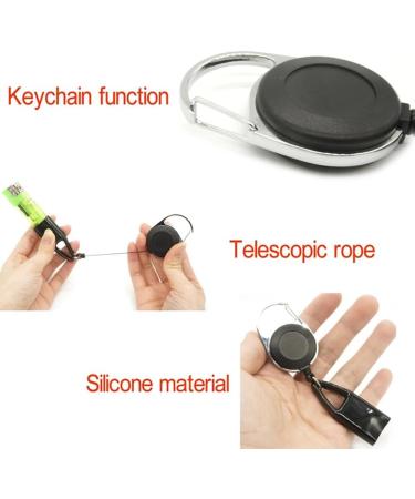 Hoadoek 10Pcs Silicone Lighter Holder Sleeve Clip Lighter Protective Cover Smoking Spare Parts Accessories with Retractable Keychain - Buy Online on GoSupps.com