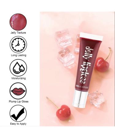Rosarden Hydrating Shimmer Lip Gloss - Plumping, Waterproof & Long-Lasting Gloss - Non-Sticky Cherry Lip Gloss - Buy Online on GoSupps.com