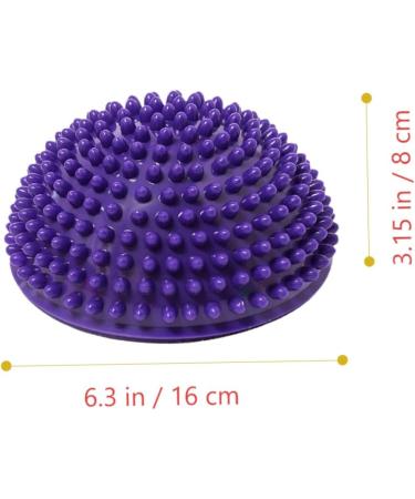 Goohochy Durian-Ball Office & Fitness Massage Device | Spiky Lacrosse & Foot Massage Balls | Arm & Leg Roller | Child-Friendly Violet PVC - 16x16x8cm - Buy Online on GoSupps.com