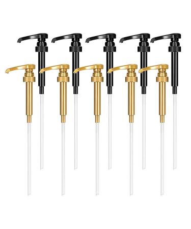 10-piece syrup press pump head coffee syrup pump dispenser fits 750ml coffee syrup bottle