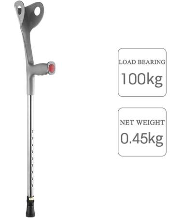 Crutches Cane Lightweight Forearm Crutches Postoperative Rehabilitation Height Adjustable Arm Cuff Crutch Ergonomic Design Comfortable on Wrist Non Skid Adult ng Crutches - Buy Online on GoSupps.com