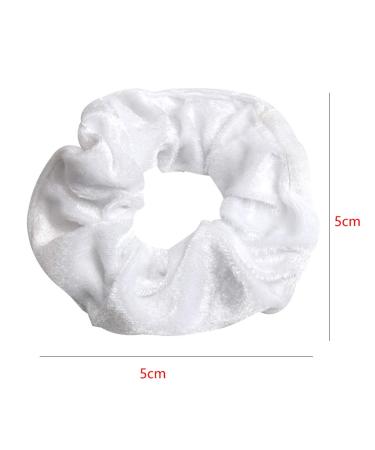 Busird Multi-Color Elastic Hair Bands for Girls - Stretchy Scrunchy Headwear (White) | Stylish Women's Hair Accessories - Buy Online on GoSupps.com