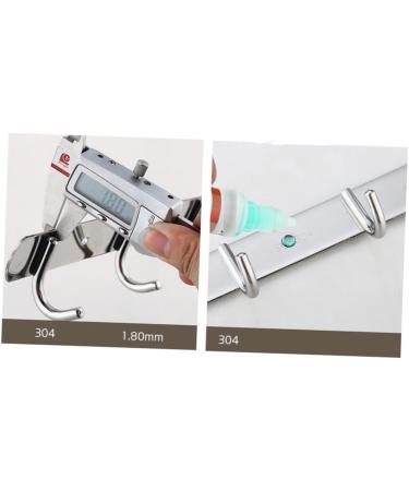 Mikikit 3pcs 5 Kitchen Hooks Pegs Coat Hangers Over The Door Hangers Wall Clothes Hangers - Buy Online on GoSupps.com