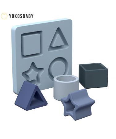 YOKOS Baby - Yellow Silicone Teething Puzzle Toy for Babies - Buy Online on GoSupps.com