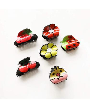 JIHUOO Girls Cute Fruit Hair Clips - Pineapple Hair Claw Accessories for Kids | Shop Internationally - Buy Online on GoSupps.com