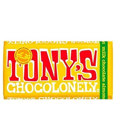 Tony's Chocolonely Tony's Chocolonely Milk Chocolate 32% Almond Honey Nougat 180g