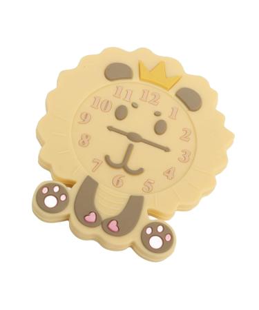 Cartoon Animal Alarm Clock Teething Toy for Babies 0-12 Months - Silicone Gum Relief Toy - Buy Online on GoSupps.com