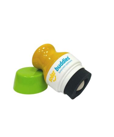 Green Solar Buddies Refillable Roll On Sponge Applicator - 100ml Travel Size for Sunscreen - Kids, Adults, Families - Travel Friendly & Eco-Friendly (Green) - Buy Online on GoSupps.com